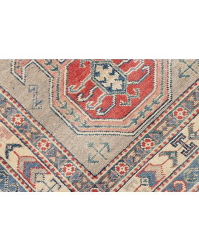 Tappeto Kazak Afghanistan beige grigio 84x307