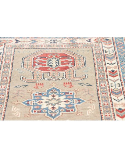 Tappeto Kazak Afghanistan beige grigio 84x307