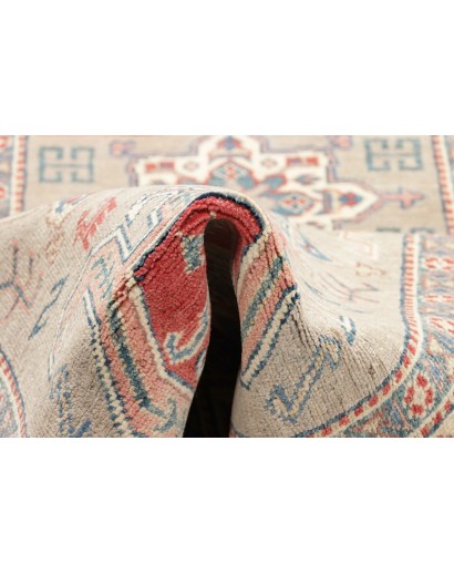 Tappeto Kazak Afghanistan beige grigio 84x307