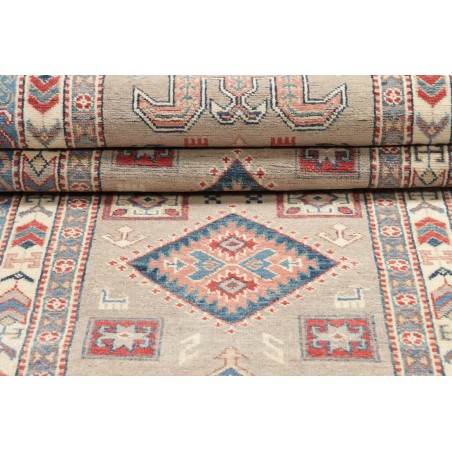 Tappeto Kazak Afghanistan beige grigio 84x307