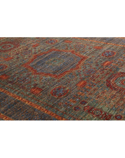 Tappeto Mamlouk Pakistan azzurro bianco 125x183