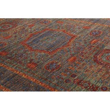 Tappeto Mamlouk Pakistan azzurro bianco 125x183