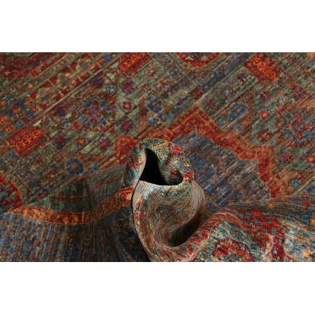 Tappeto Mamlouk Pakistan azzurro bianco 125x183