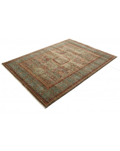Tappeto Mamlouk Pakistan azzurro arancione 153x207