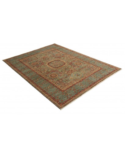 Tappeto Mamlouk Pakistan azzurro arancione 153x207