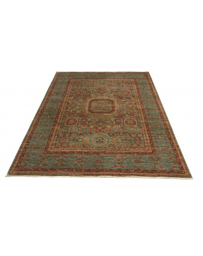 Tappeto Mamlouk Pakistan azzurro arancione 153x207