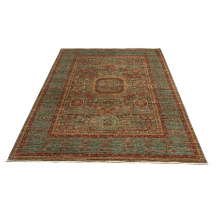 Tappeto Mamlouk Pakistan azzurro arancione 153x207