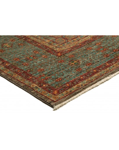 Tappeto Mamlouk Pakistan azzurro arancione 153x207