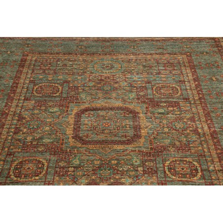 Tappeto Mamlouk Pakistan azzurro arancione 153x207