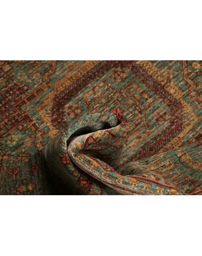 Tappeto Mamlouk Pakistan azzurro arancione 153x207