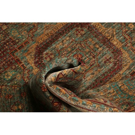 Tappeto Mamlouk Pakistan azzurro arancione 153x207
