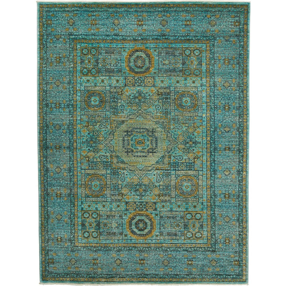 Tappeto Mamlouk Pakistan azzurro grigio 149x199