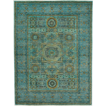 Tappeto Mamlouk Pakistan azzurro grigio 149x199