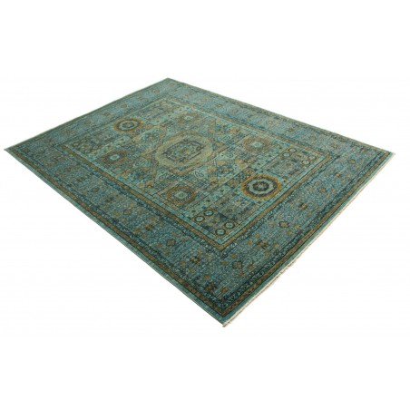 Tappeto Mamlouk Pakistan azzurro grigio 149x199