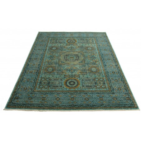 Tappeto Mamlouk Pakistan azzurro grigio 149x199