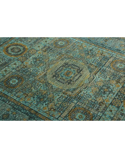 Tappeto Mamlouk Pakistan azzurro grigio 149x199