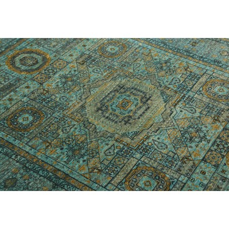 Tappeto Mamlouk Pakistan azzurro grigio 149x199