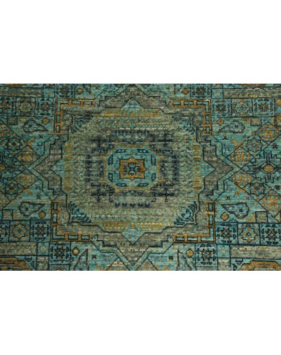 Tappeto Mamlouk Pakistan azzurro grigio 149x199