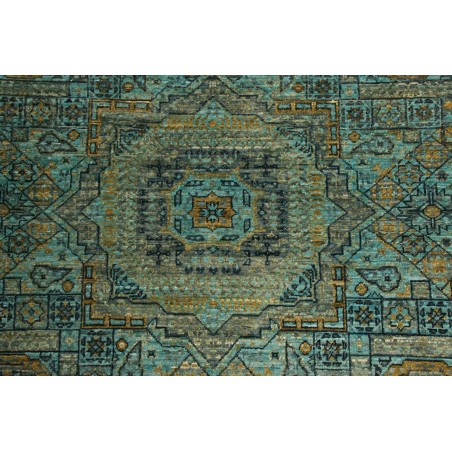 Tappeto Mamlouk Pakistan azzurro grigio 149x199