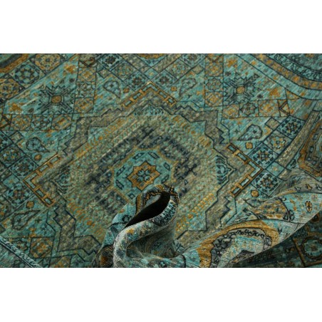 Tappeto Mamlouk Pakistan azzurro grigio 149x199