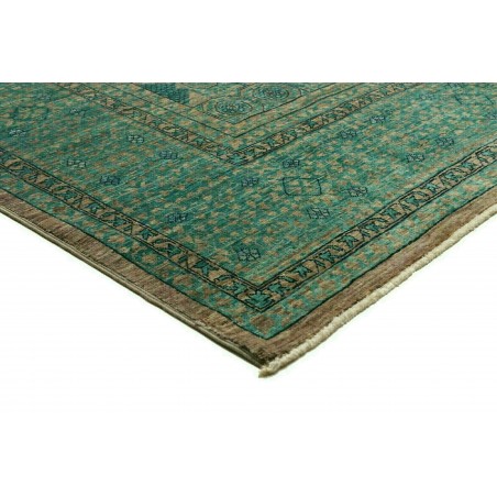 Tappeto Mamlouk Pakistan verde bianco 207x305