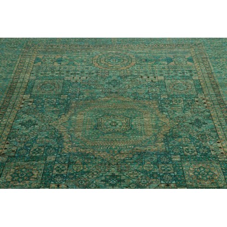 Tappeto Mamlouk Pakistan verde bianco 207x305