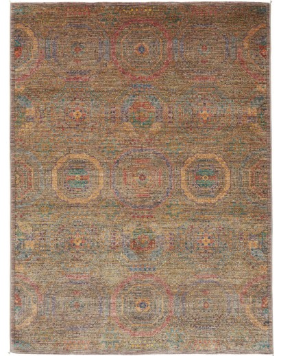 Tappeto Mamlouk Pakistan bianco marrone 153x202