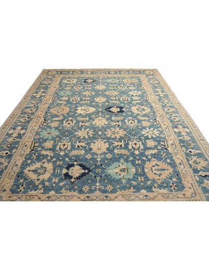 Tappeto Kazak Fine Pakistan azzurro grigio 267x367