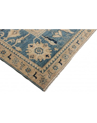 Tappeto Kazak Fine Pakistan azzurro grigio 267x367