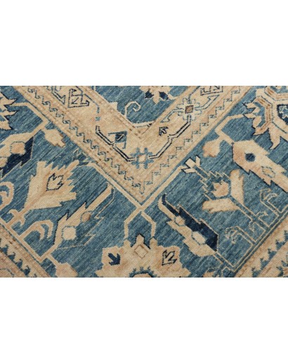 Tappeto Kazak Fine Pakistan azzurro grigio 267x367