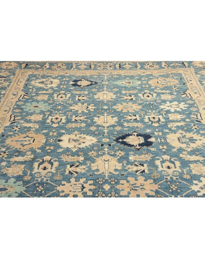 Tappeto Kazak Fine Pakistan azzurro grigio 267x367