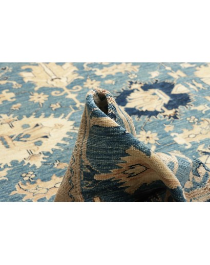 Tappeto Kazak Fine Pakistan azzurro grigio 267x367