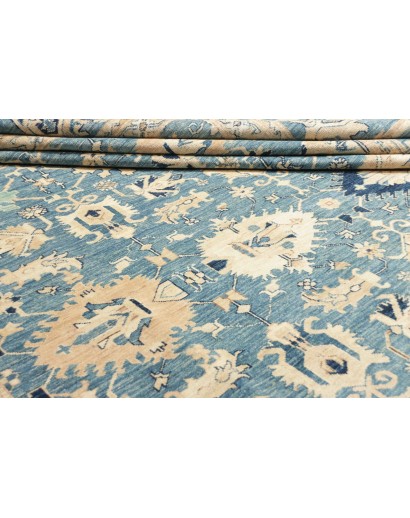 Tappeto Kazak Fine Pakistan azzurro grigio 267x367