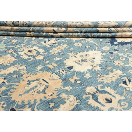 Tappeto Kazak Fine Pakistan azzurro grigio 267x367