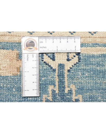 Tappeto Kazak Fine Pakistan azzurro grigio 267x367