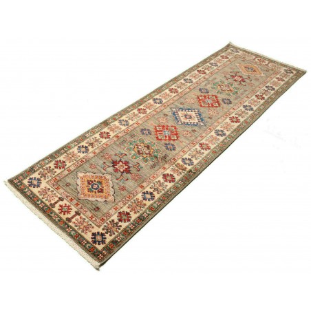 Tappeto Kazak Fine Pakistan bianco marrone 82x257