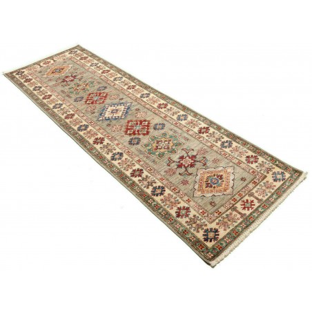 Tappeto Kazak Fine Pakistan bianco marrone 82x257