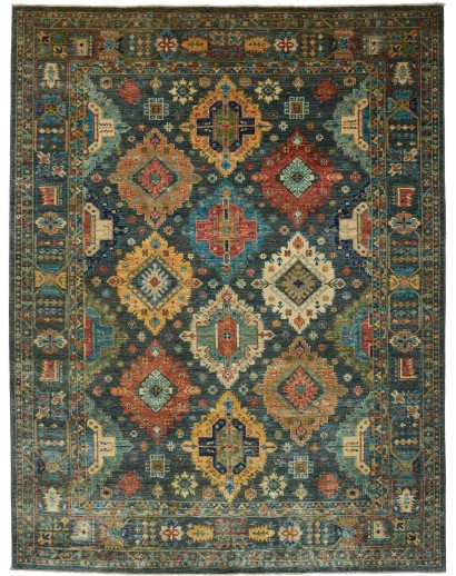 Tappeto Tribal Pakistan grigio marrone 240x312