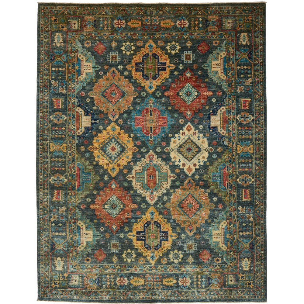 Tappeto Tribal Pakistan grigio marrone 240x312 Tappeto Tribal Pakistan grigio marrone 240x312