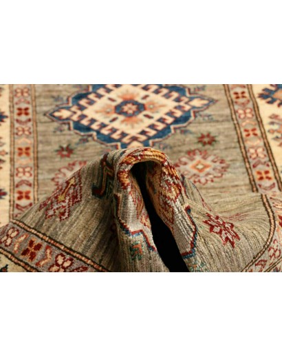 Tappeto Kazak Fine Pakistan bianco marrone 82x257