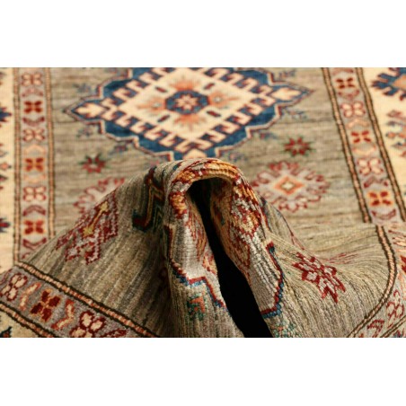 Tappeto Kazak Fine Pakistan bianco marrone 82x257