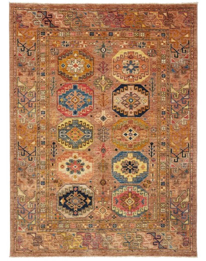 Tappeto Tribal Pakistan arancione 151x200