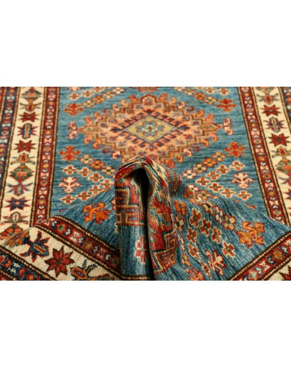 Tappeto Kazak Fine Pakistan azzurro marrone 81x295