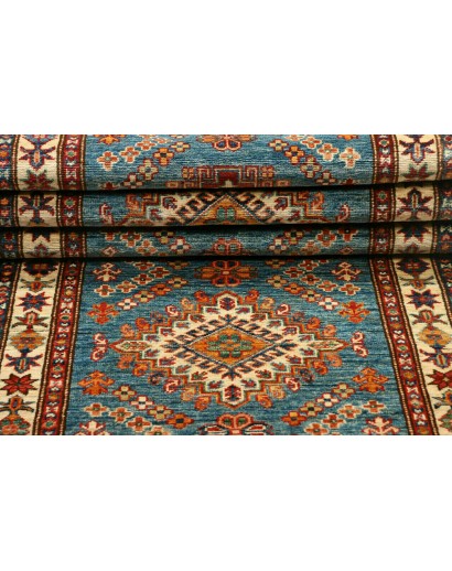 Tappeto Kazak Fine Pakistan azzurro marrone 81x295