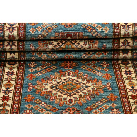 Tappeto Kazak Fine Pakistan azzurro marrone 81x295