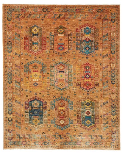 Tappeto Tribal Pakistan arancione 150x185