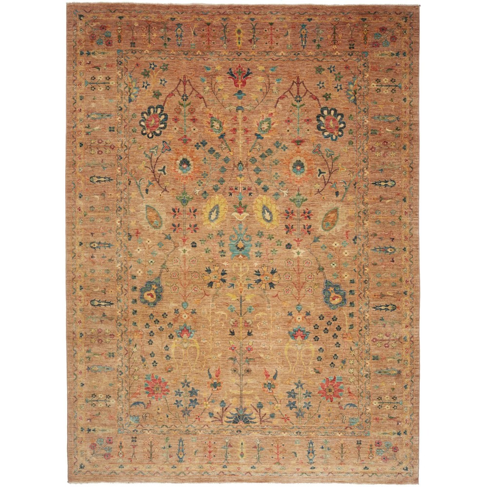 Tappeto Zigler Fine Pakistan arancione verde 269x364 Tappeto Zigler Fine Pakistan arancione verde 269x364
