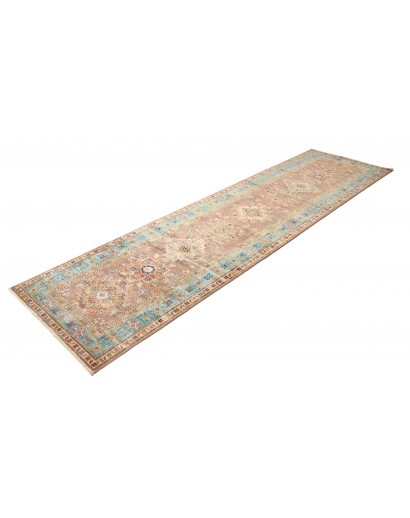 Tappeto Kazak Fine Pakistan azzurro grigio 82x298