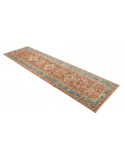 Tappeto Kazak Fine Pakistan azzurro grigio 82x298