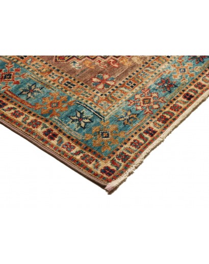 Tappeto Kazak Fine Pakistan azzurro grigio 82x298